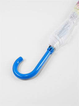 Зонт - трость полуавтоматический Цветы, 8 спиц, R=40/58 см, d=80 см, МИКС