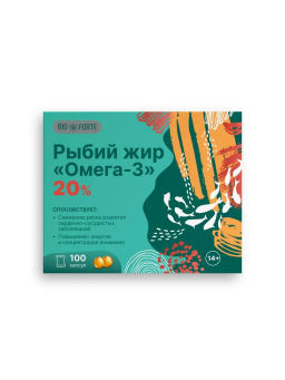 Рыбий жир Омега-3 BioForte, 100 капсул