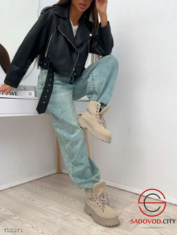 Женские широкие джинсы Багги - Bruno фото 2