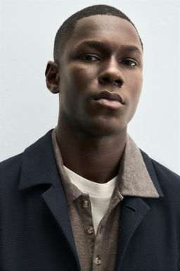 TEXTURED REGULAR FIT OVERSHIRT - Zara фото 7