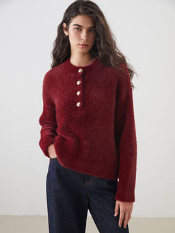 Bisiklet Yaka Kad?n Triko Kazak