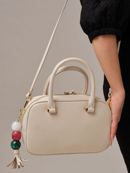 Кожаная сумка Hawaii DBR 31216 светлый крем фото 6