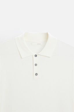VISCOSE BLEND KNIT POLO SHIRT - Zara фото 17