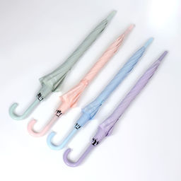 Зонт - трость полуавтоматический «Пастель», 8 спиц, R=47/55 см, d=94 см, МИКС