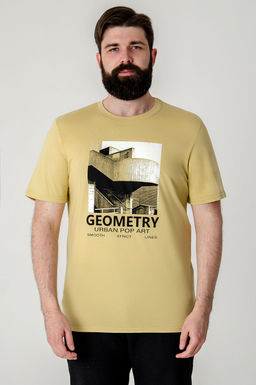 Арт. 614-149 Футболка мужская 48-56 (5 шт) Цвет:горчичный - Идеал фото 3