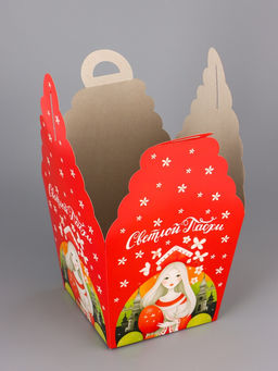 Цена за 5 шт. Коробка подарочная пасхальная Красна девица, 17?17?26 см