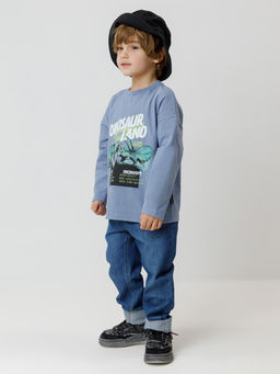 КР 302256/синий 3926 к614 лонгслив (футболка дл.рукав) для мал - Crockid фото 4