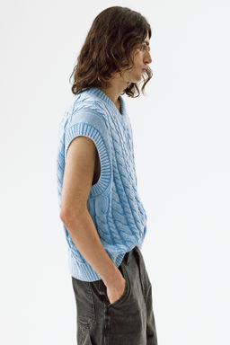 Su?ter sin mangas de algod?n Relaxed Fit - H&m фото 4