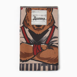 Кухонное полотенце Доляна. Настоящий защитник, 35?60 см, 100% хлопок, рогожка 160 г/м?