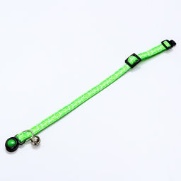 Ошейник кошачий Жираф, 30 х 1 см, зелёный - Пижон фото 4