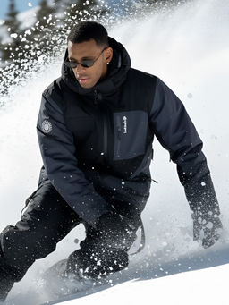 Горнолыжный костюм мужской зимний темно-синего цвета 392TS - Leifensh фото 34