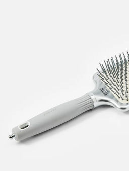 Olivia Garden Массажная щётка для волос / Expert Care Rectangular L, серебристый