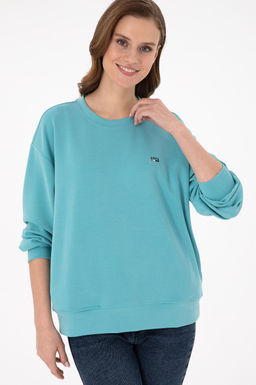 Женский мятный свитшот Неожиданная скидка в корзине - U.s. polo assn фото 3