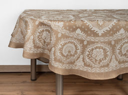 10с-45ЯК Скатерть D-178 Гасконь цв. бежевый (многоцветный)