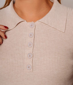 Джемпер #КТ3127, бежевый