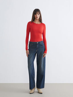 Bisiklet Yaka Kad?n Bodysuit