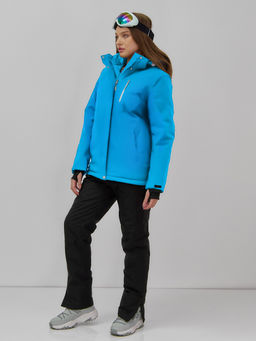 Горнолыжная куртка женская зимняя синего цвета 7015_1S - Chunmai фото 4