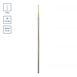 Для вязания Gamma MCH-S крючок сталь d 0.9 мм 12 см в блистере фото 3