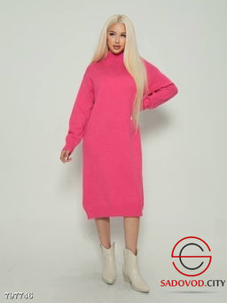 Платье женское однотонное