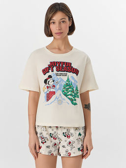 Комплект домашний женский с новогодним принтом - Mark formelle фото 3