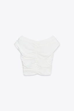 DRAPED CROP TOP - Zara фото 5