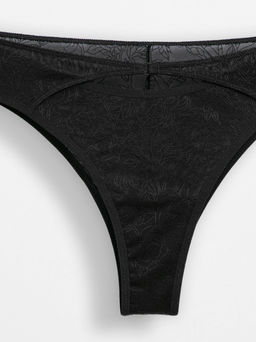 CONTE FLORAL TATTOO LBR 2874 Трусы женские black - Conte elegant фото 4