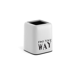 Цена за 1 шт. Подставка настольная пластиковая ErichKrause Forte, Your Way, белый с черным