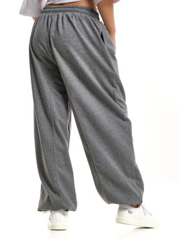 Брюки с принтом из футера UD 8021 графит меланж - Mini maxi фото 8