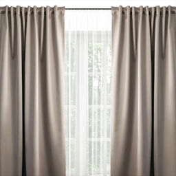 20ШС70-2-КВ Комплект штор цв 050302 270x145 - 2 шт. серо-бежевый - Текс-дизайн фото 9