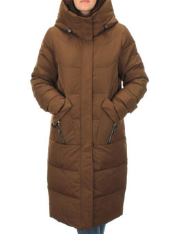 M-2253 BROWN Пальто зимнее женское MEAJIATEER (био-пух) - Fashion фото 2