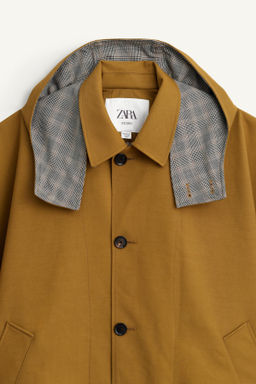 CONTRAST CHECK WATER-REPELLENT PONCHO LIMITED EDITION - Zara фото 9