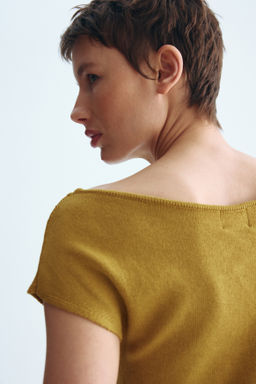 Top de un hombro en punto fino - H&m фото 4