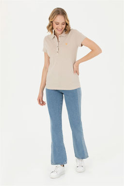 U. S. Polo Assn Женская базовая футболка Stone - U.s. polo assn фото 4