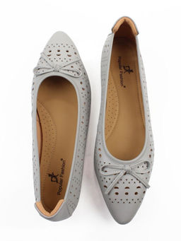 06-7388-66V GRAY Туфли летние женские "Лодочки" (натуральная кожа)