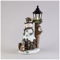 СТАТУЭТКА СНЕГОВИК С LED-ПОДСВЕТКОЙ 17,5Х11,5Х30 СМ - Lefard фото 4