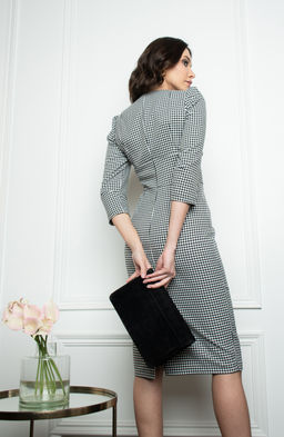 Платье-футляр гусиная лапка - Donna saggia фото 3