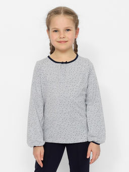 CRB wear/CWKG 63616-11 Джемпер для девочки,серый меланж/Ex.Cherubino