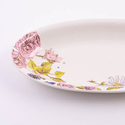 60266 Блюдо сервировочное овальное Розовый сад доломит LR (х24) - Mayer&boch фото 3
