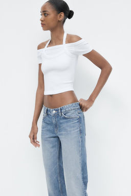 TRF STRAIGHT LOW-RISE JEANS - Zara фото 10