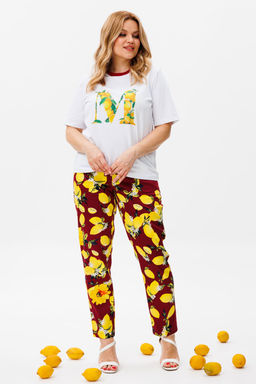 Костюм Michel Chic 1380 белый, бордо фото 4