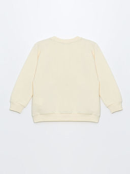 Bisiklet Yaka Bask?l? K?z ?ocuk Sweatshirt - Waikiki фото 2