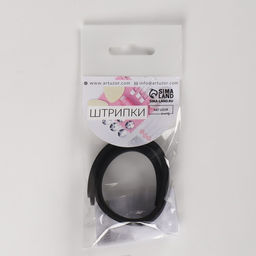 Штрипки, 24 см, 2 шт, цвет чёрный - Арт узор фото 3