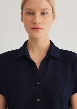 Lux Touch Lacivert Polo Tisort - Mavi фото 6