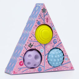 Подарочный набор развивающих тактильных мячиков «Волшебная история» 3 шт., Крошка Я