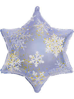 Воздушный шар фольгированный 19" «Снежинка»