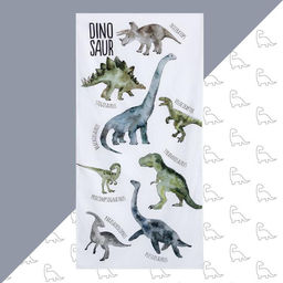 Полотенце Этель Dinosaur, 70х140 см, 100% хлопок 160гр/м2