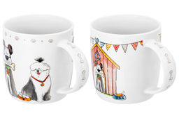 Набор 2 кружек 360 мл 12*8,5*9 см Собачки NEW BONE CHINA - Elan gallery фото 5