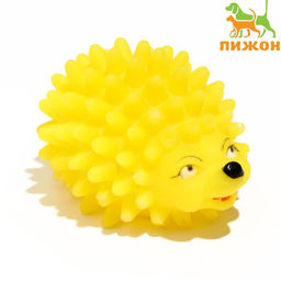 Игрушка пищащая Ёжик мини для собак, 5 см, жёлтая