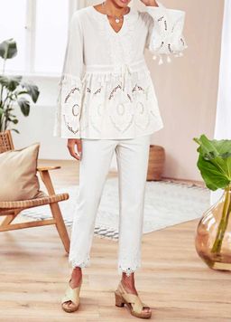 Блузка, охра - Linea tesini фото 3