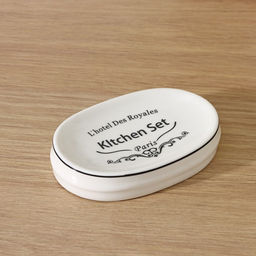 Аксессуары для кухни Доляна Уют, 4 предмета, дозатор 300 мл, мыльница, подставка для губки, подставка для ложки, белые фото 5